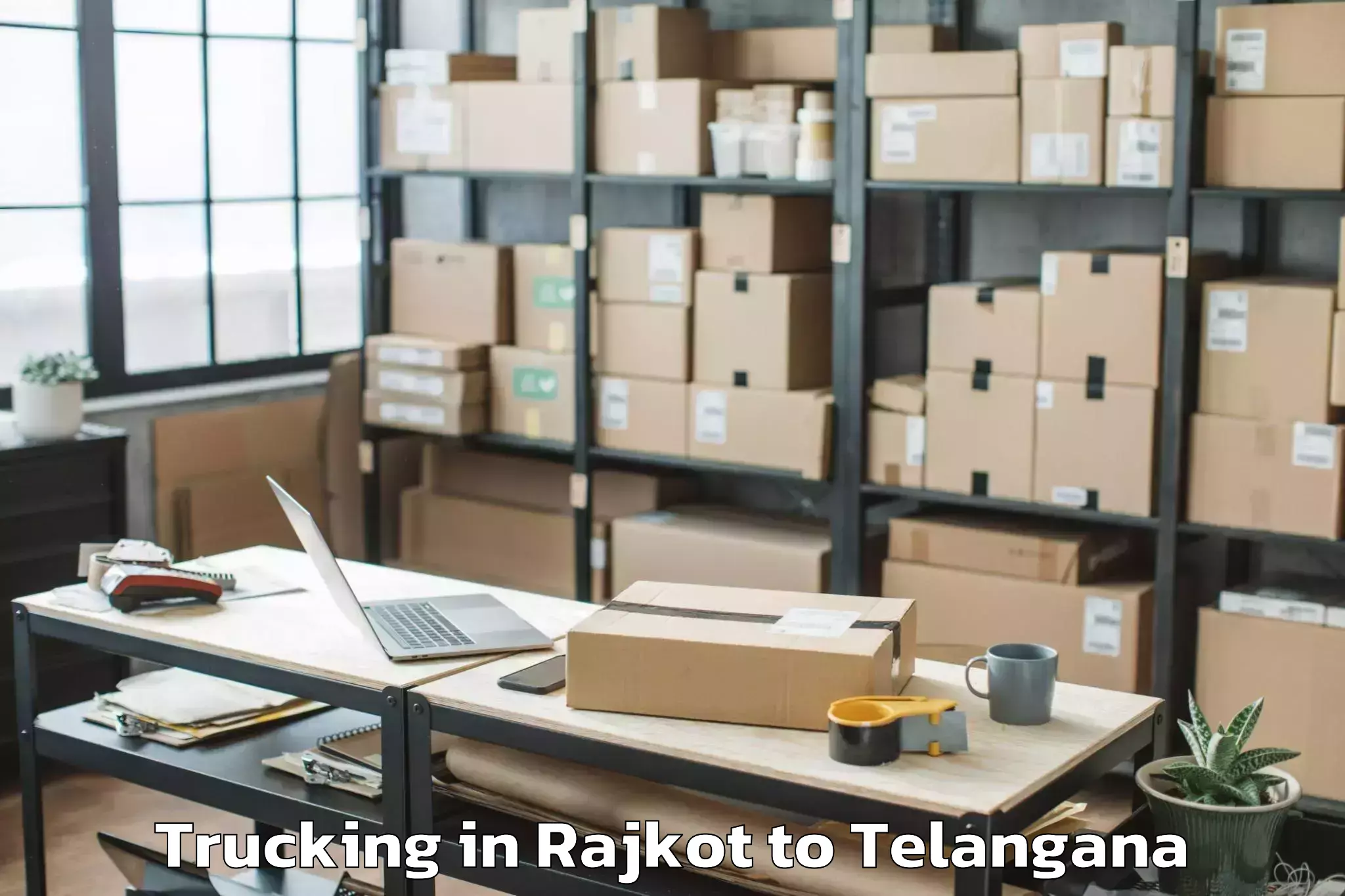 Hassle-Free Rajkot to Asifabad Trucking